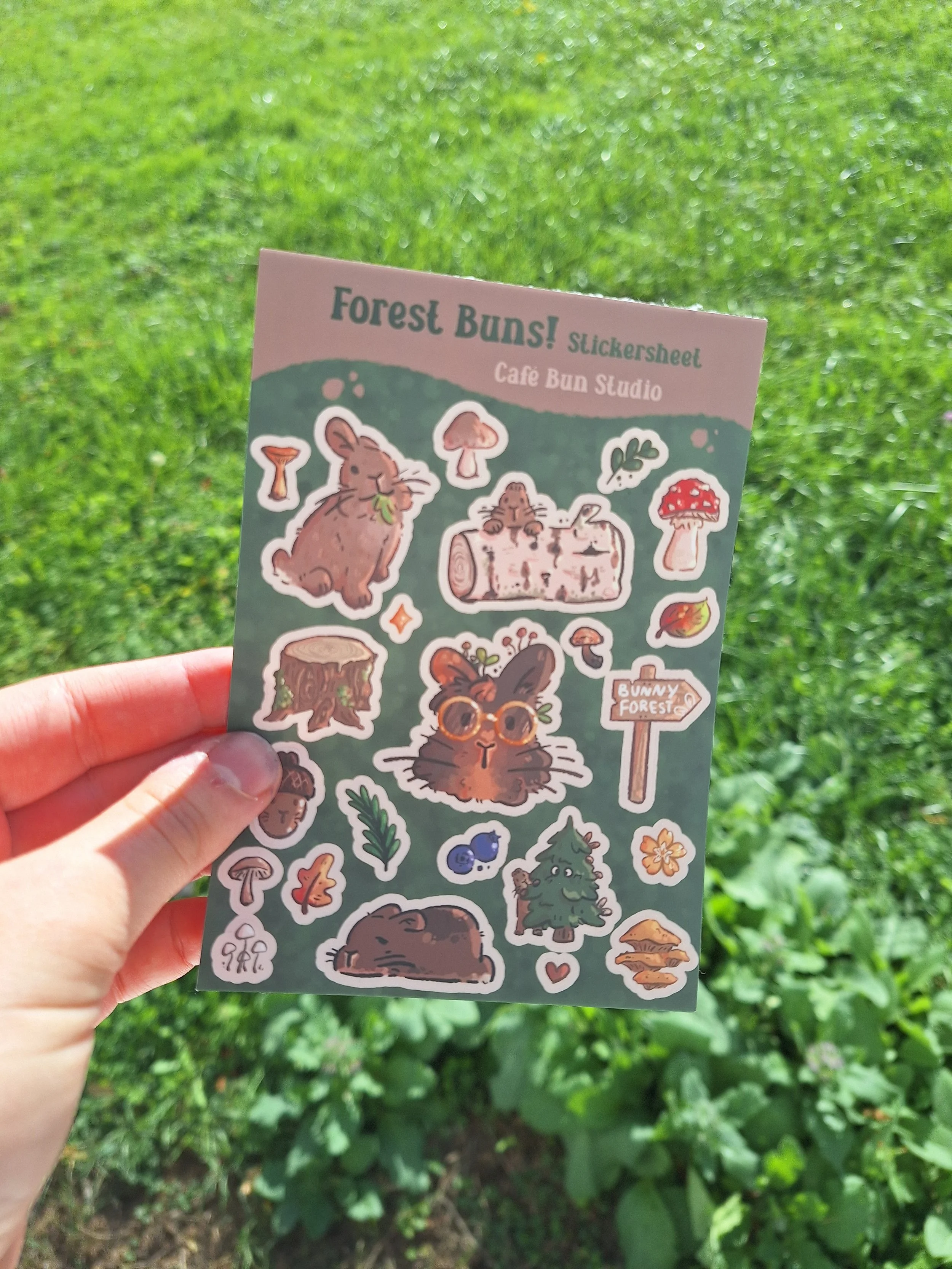 Forest Buns! Stickersheet