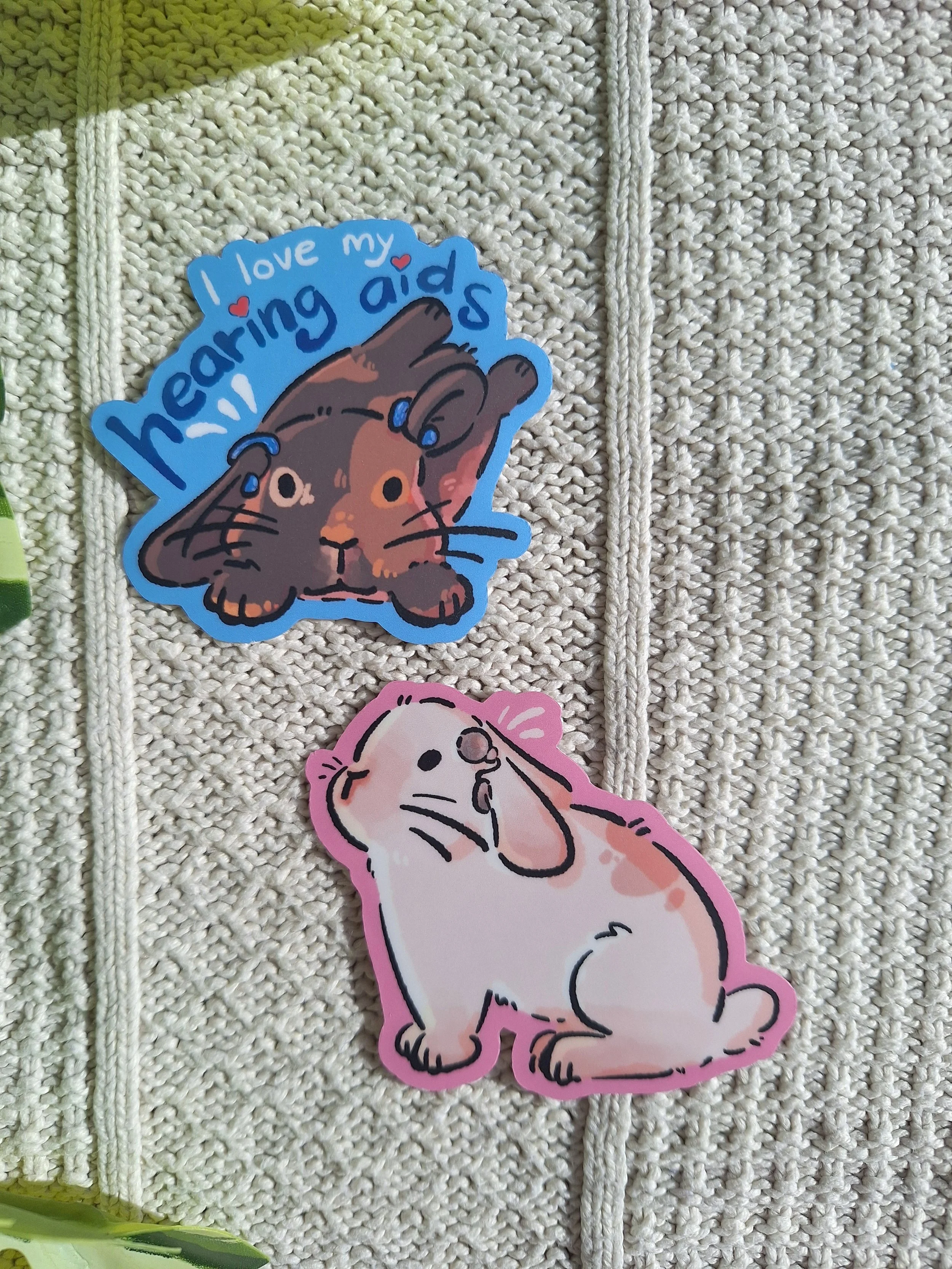 Deaf & Hard of Hearing Buns! Stickers