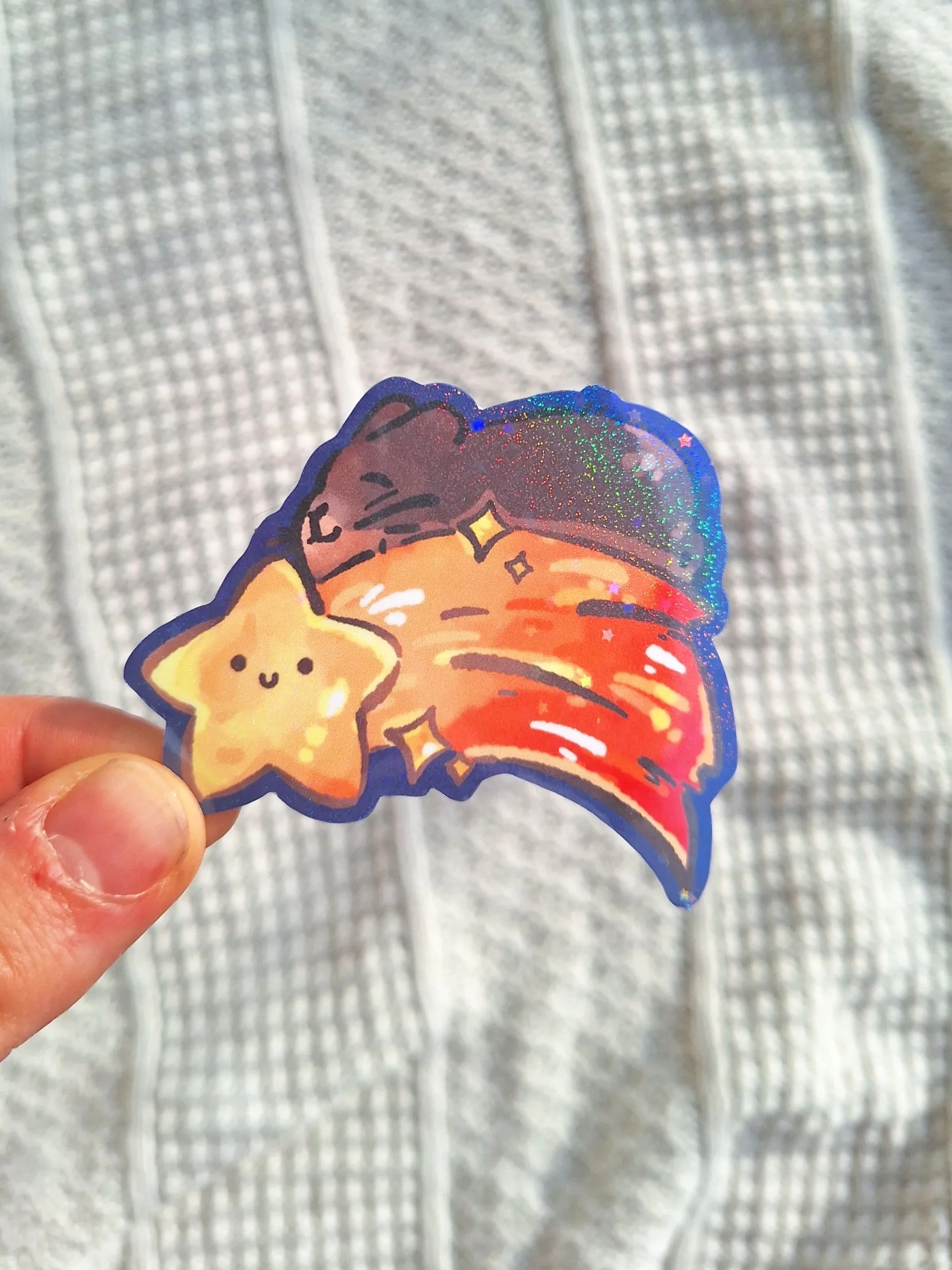 Shooting Star Bun Sticker