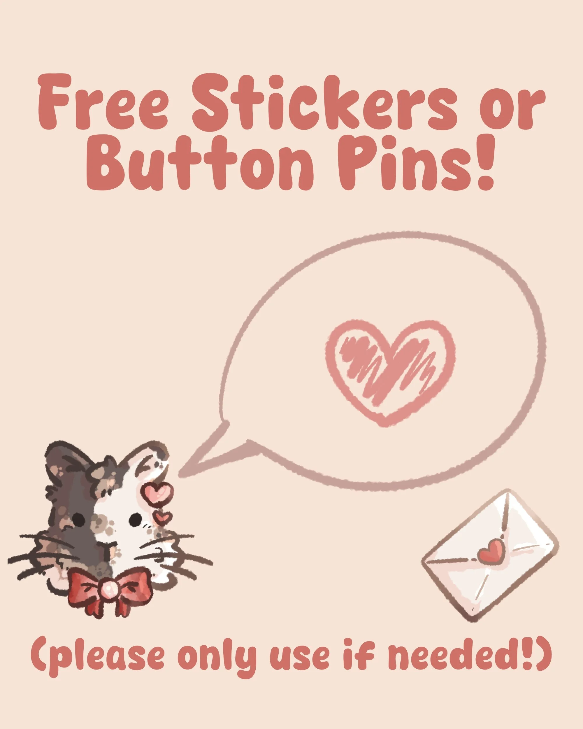 Free Sticker or Button Pin