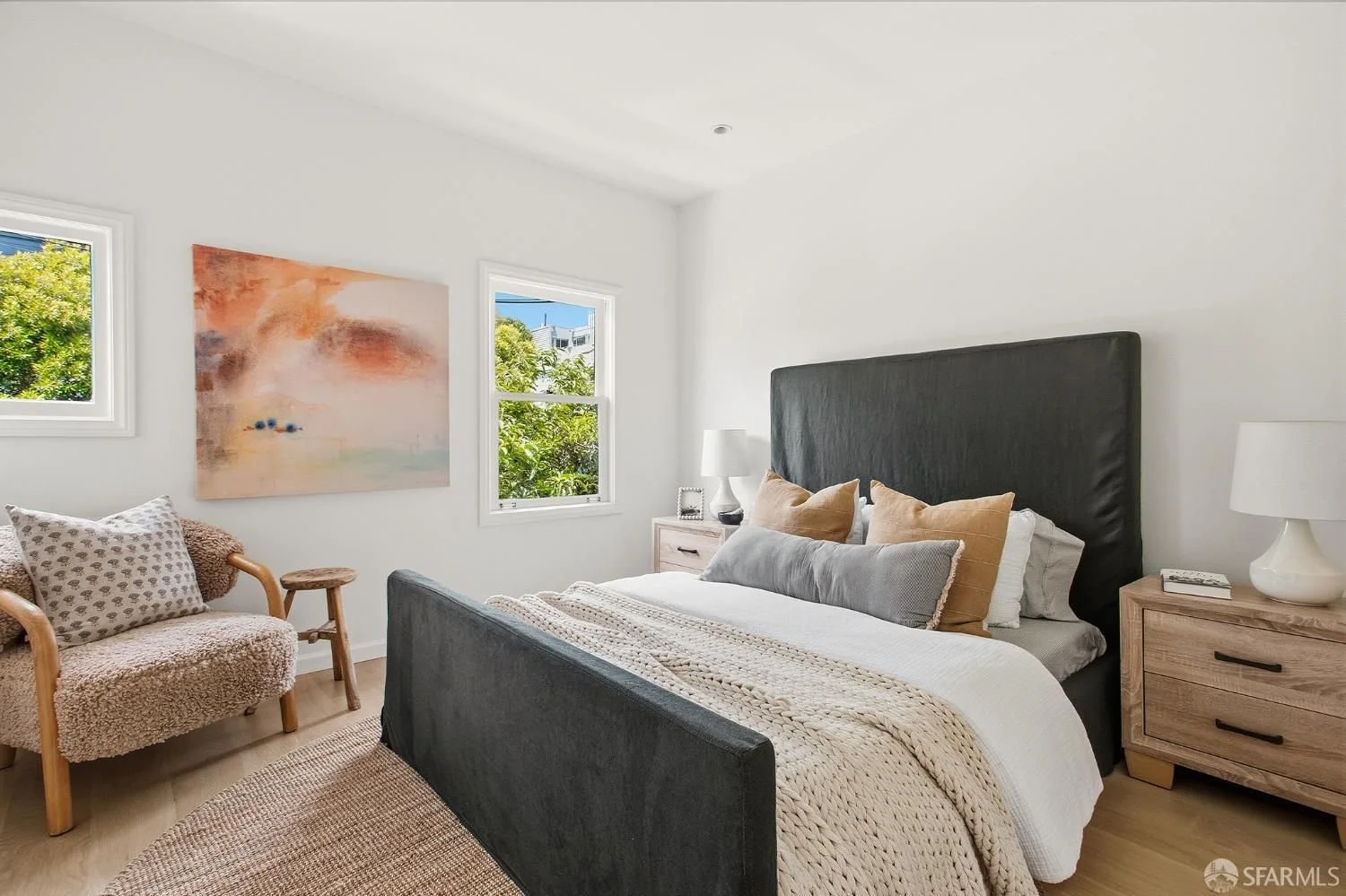 An image of a staged bedroom