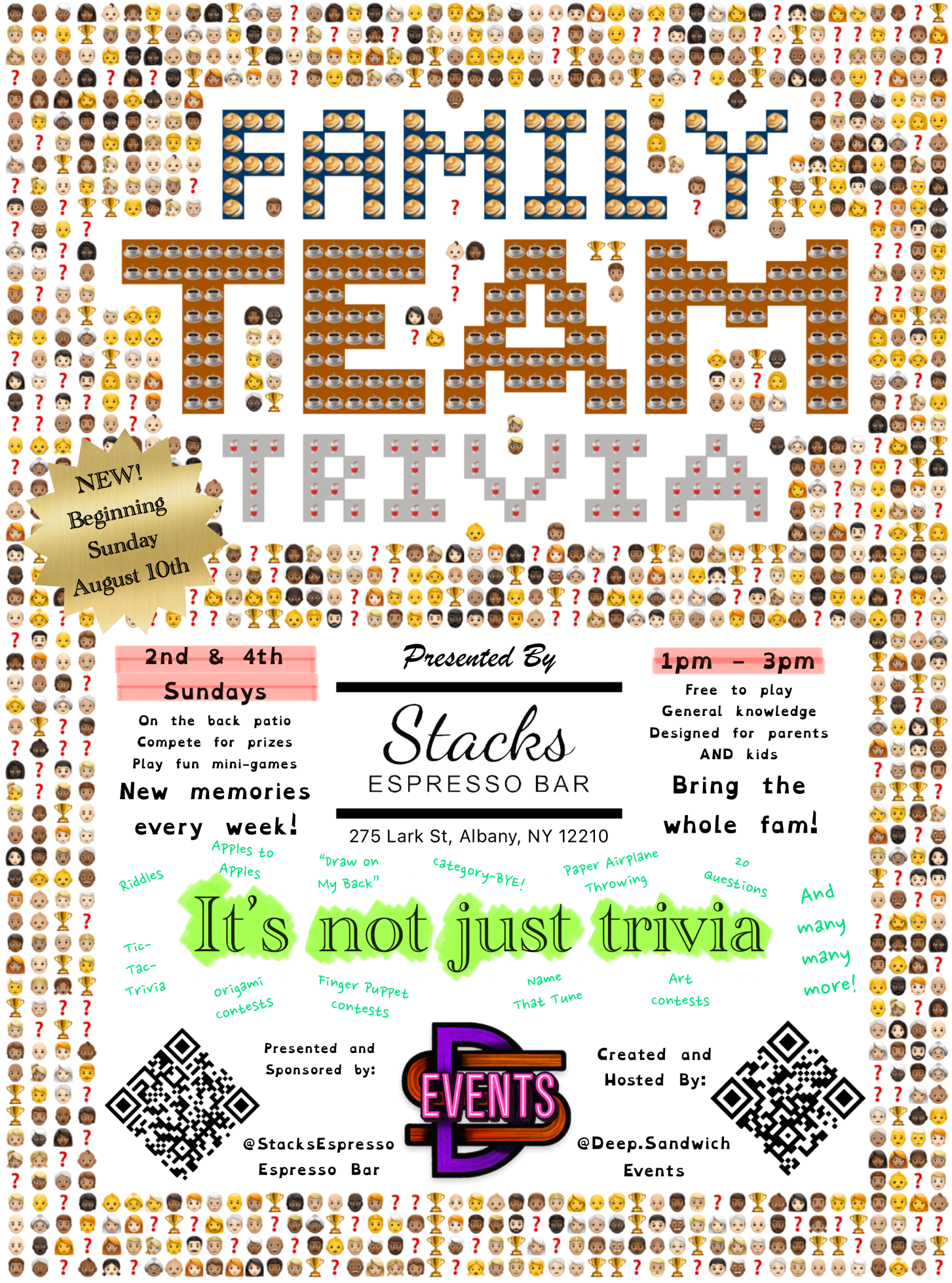 Family Team Trivia @ Stacks Espresso Bar