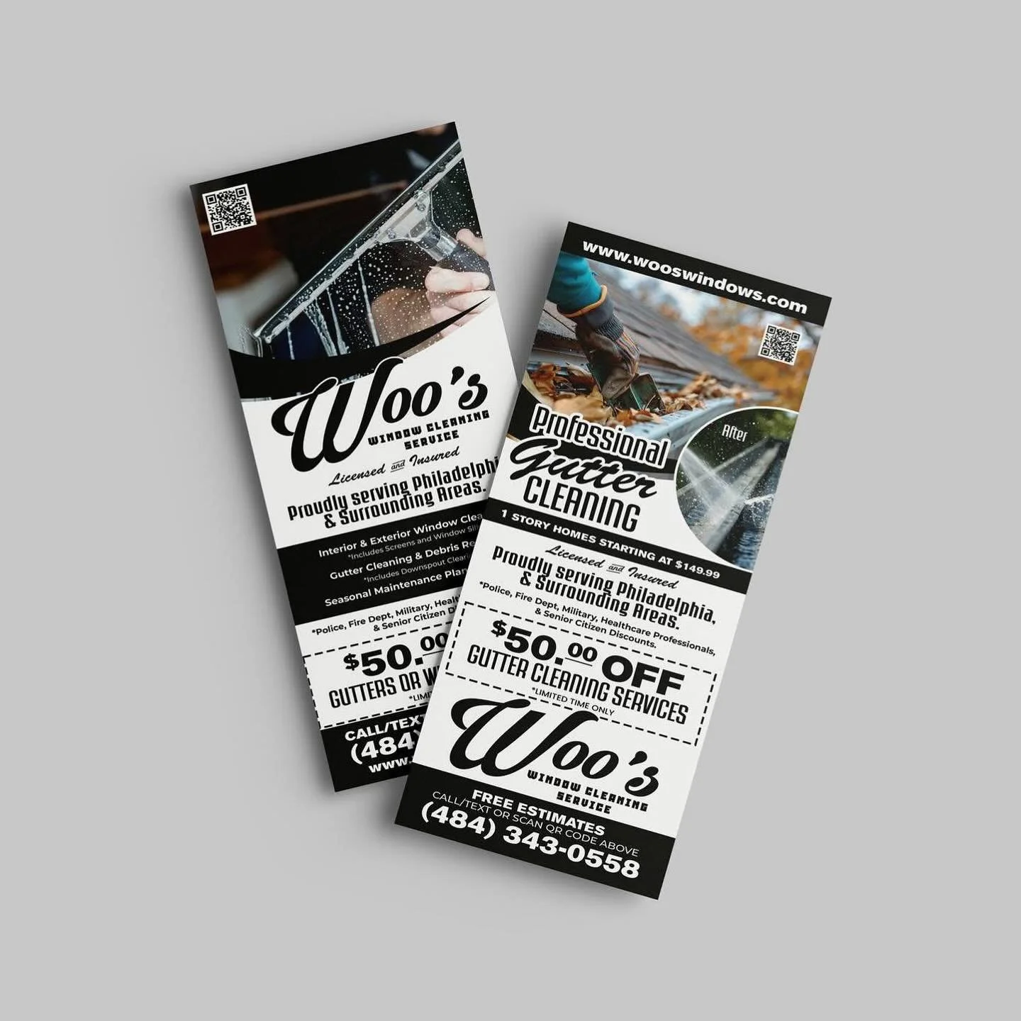 ✨ New Client Spotlight ✨ Proud to announce a fresh brand + website launch for Woo&rsquo;s Windows!

We rolled out a custom website design along with a suite of print collateral &mdash; business cards, door hangers, and yard signs &mdash; all created 