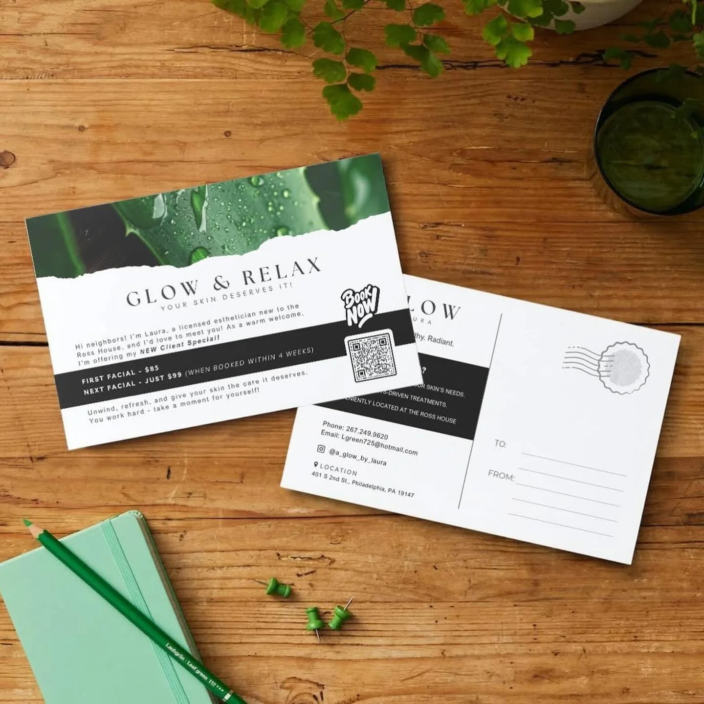 ✨ New Client Spotlight ✨ A Glow by Laura

Just wrapped brand + print designs for a serene modern spa &mdash; blending calm, minimal visuals with luxe printed materials to elevate their wellness experience. 

A Glow by Laura, located in the heart of S