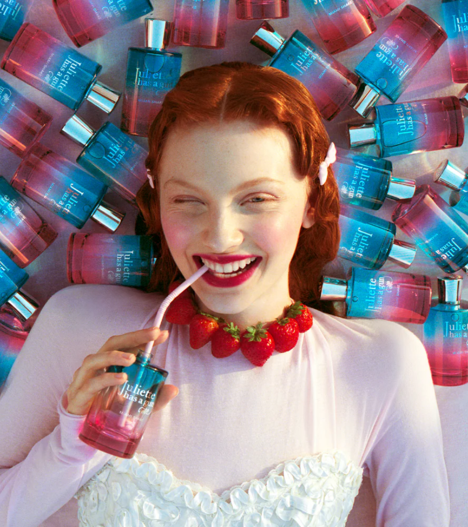 Miami Shake by Juliette Has a Gun 2025 – strawberry milkshake gourmand fine fragrance, Strawberry Tease Gourmand Mischief trend My Strawberry Nights by WSSC