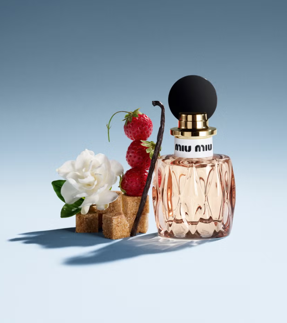 Miutine by Miu Miu 2025 – wild strawberry patchouli chypre fine fragrance, Strawberry Tease Gourmand Mischief trend My Strawberry Nights by WSSC