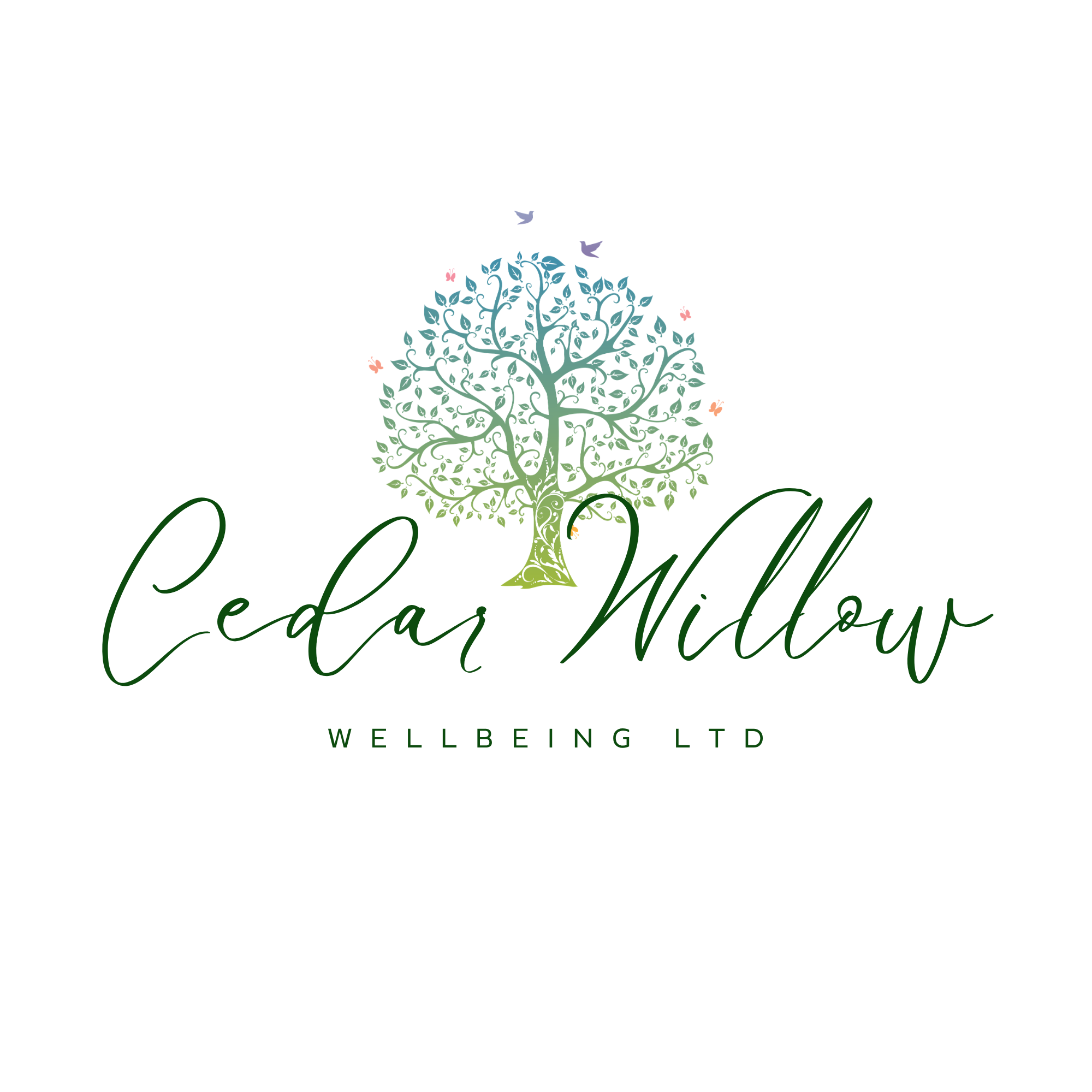 A white bouquet of roses with green leaves in a glass container facing towards the viewer