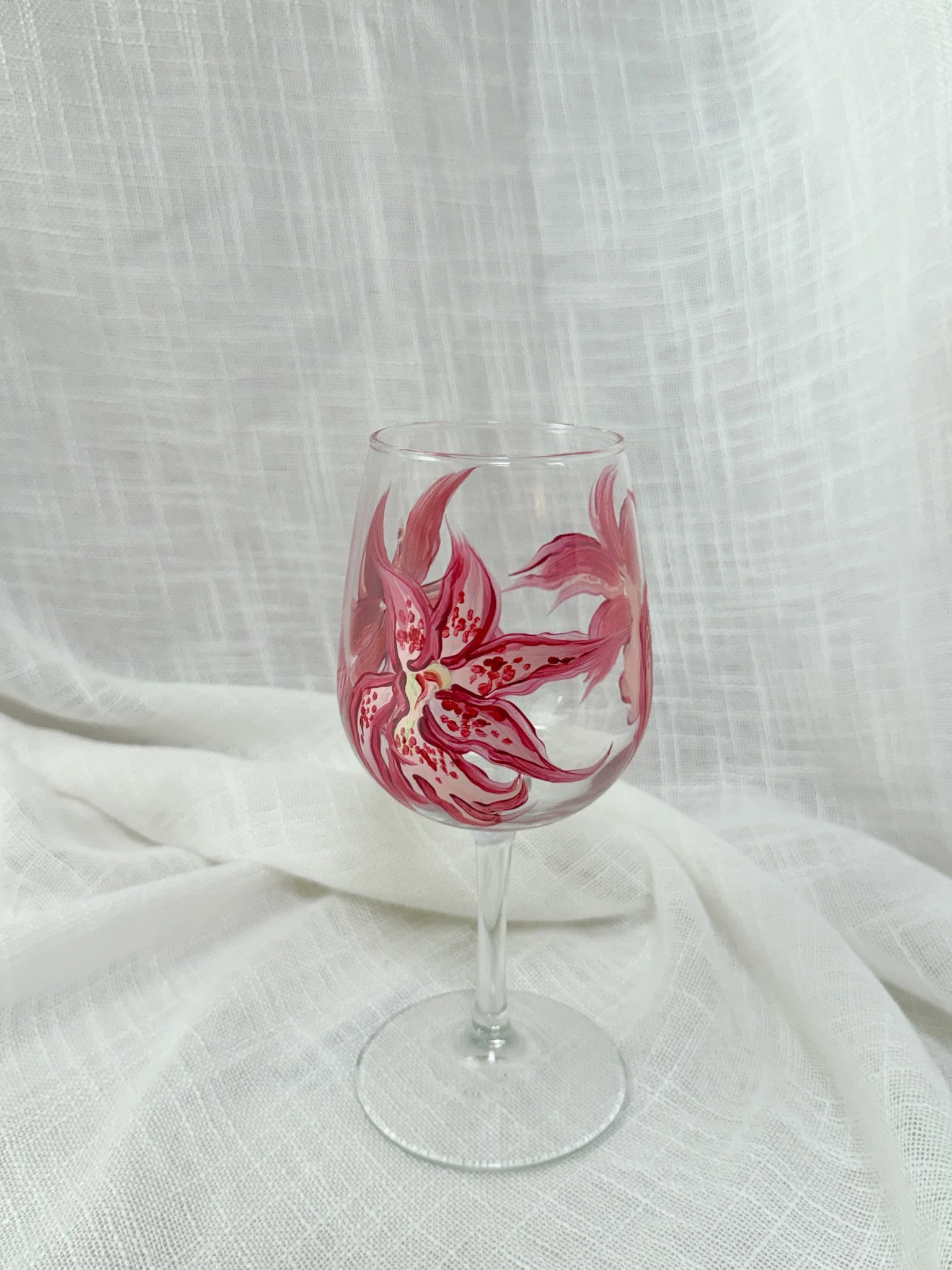 The Fuschia Orchid Glass