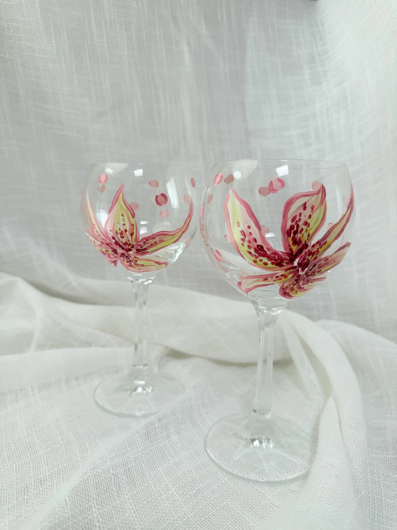 The Polka Dot Orchid Glass