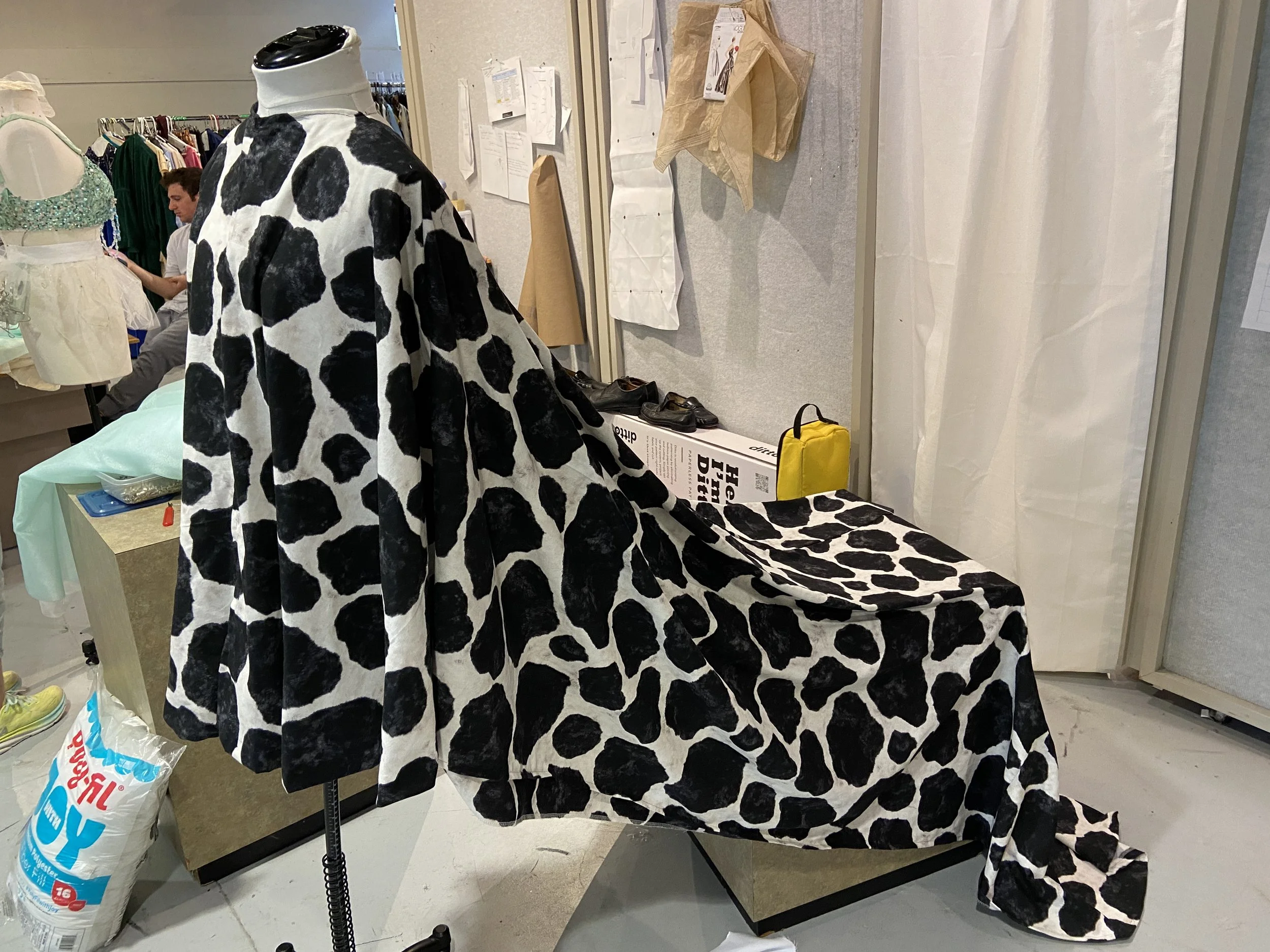 I built, fit, and altered both the poncho and pants 