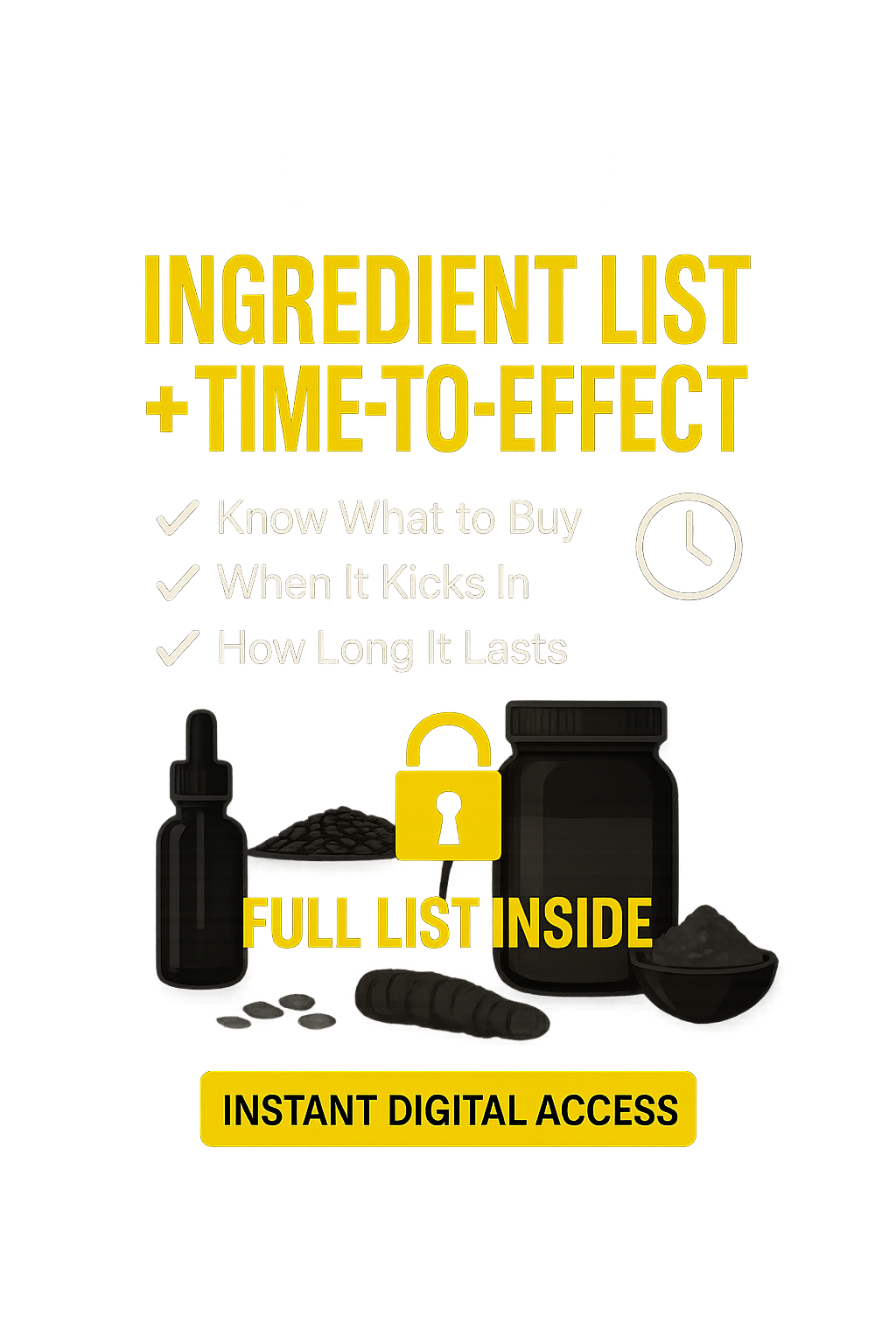 📋 Ingredient List Links + Time-to-Effect