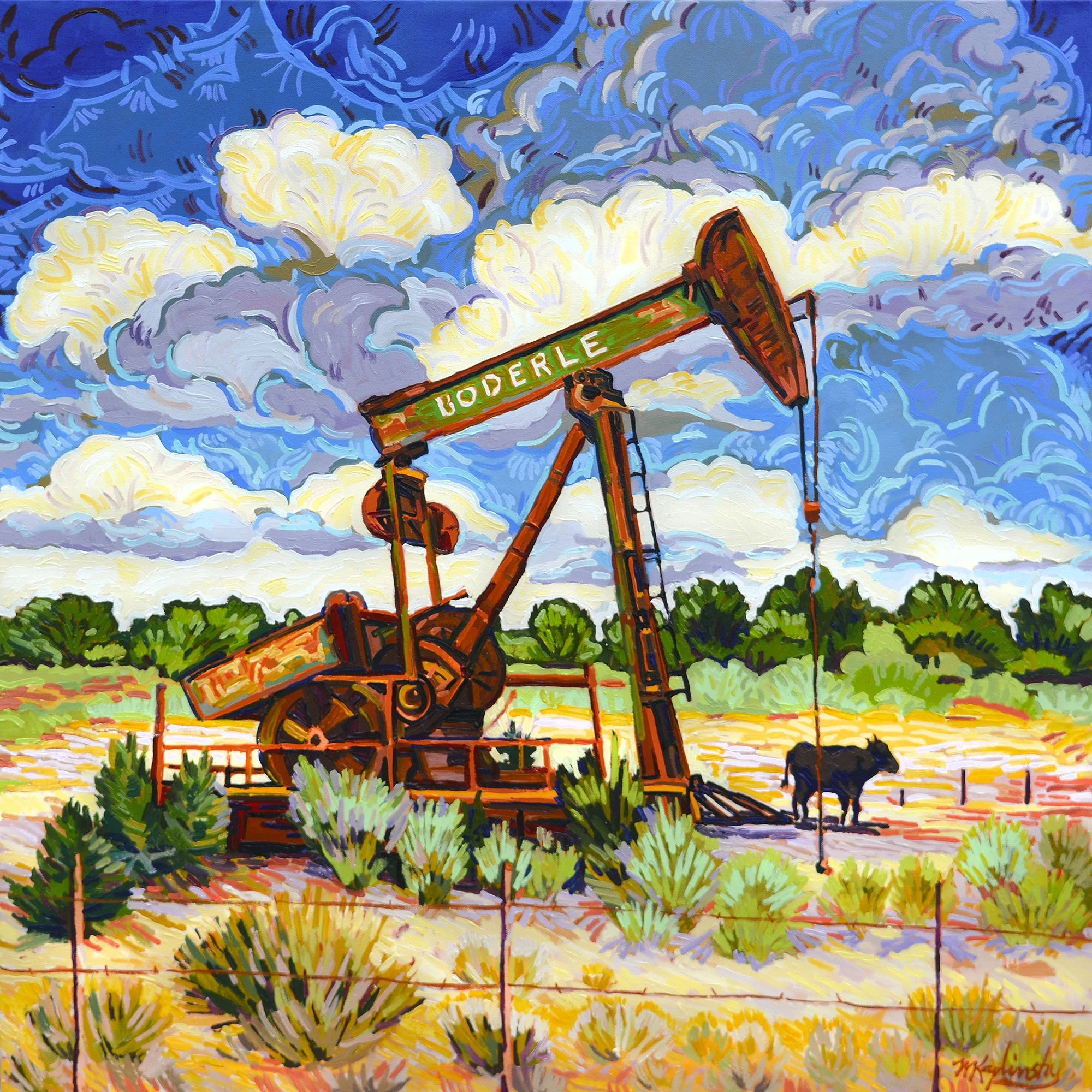 Jacks Companion, 30x30 inches, oil on canvas