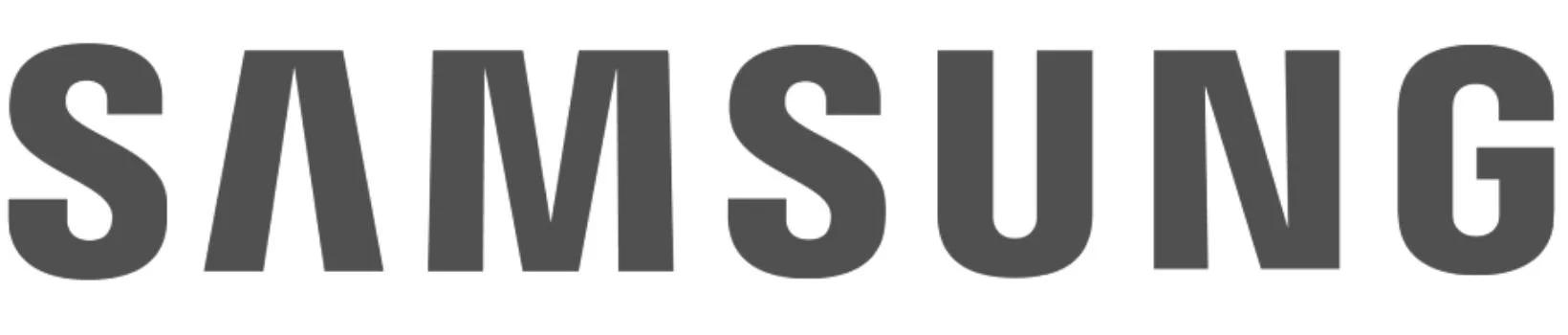 Black text spelling 'SAMSUNG' on a white background.