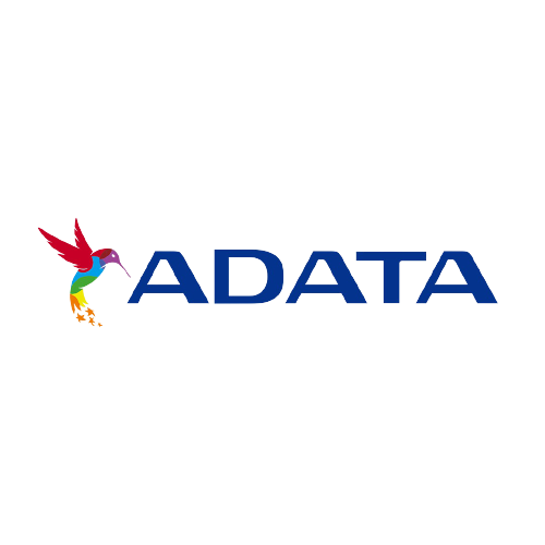 Logo of ADATA with a colorful hummingbird to the left of the company name.