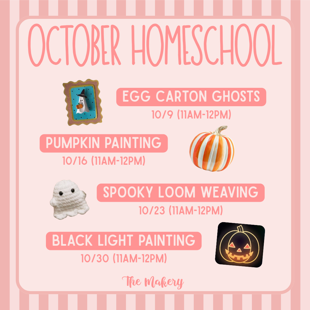Homeschool Egg Carton Ghosts - (Friday, 10/9 - 11am-12pm)