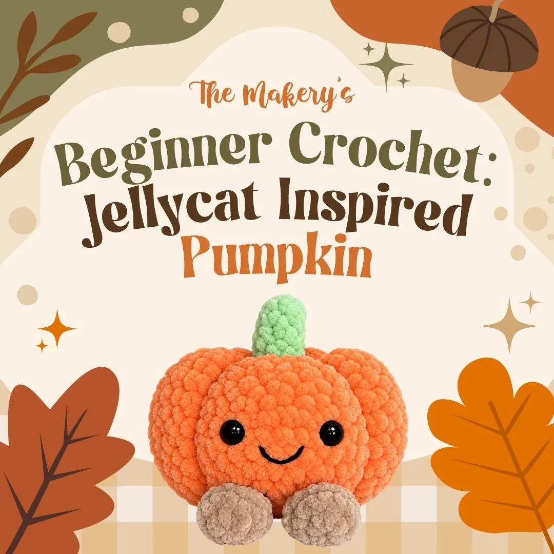 Beginner Crochet: Jellycat-Inspired Pumpkin (9/5/26) 12-2:30pm