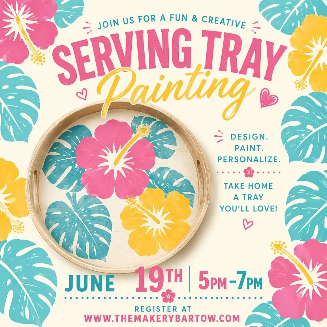 Serving Tray Painting - 6/19 (5pm-7pm)