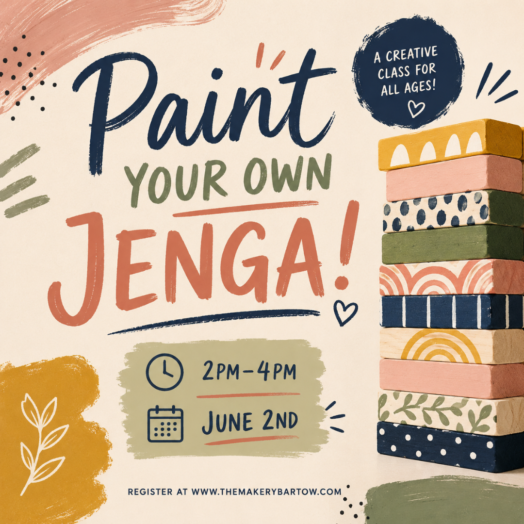Paint Your Own Jenga! - 6/2 (2pm-4pm)