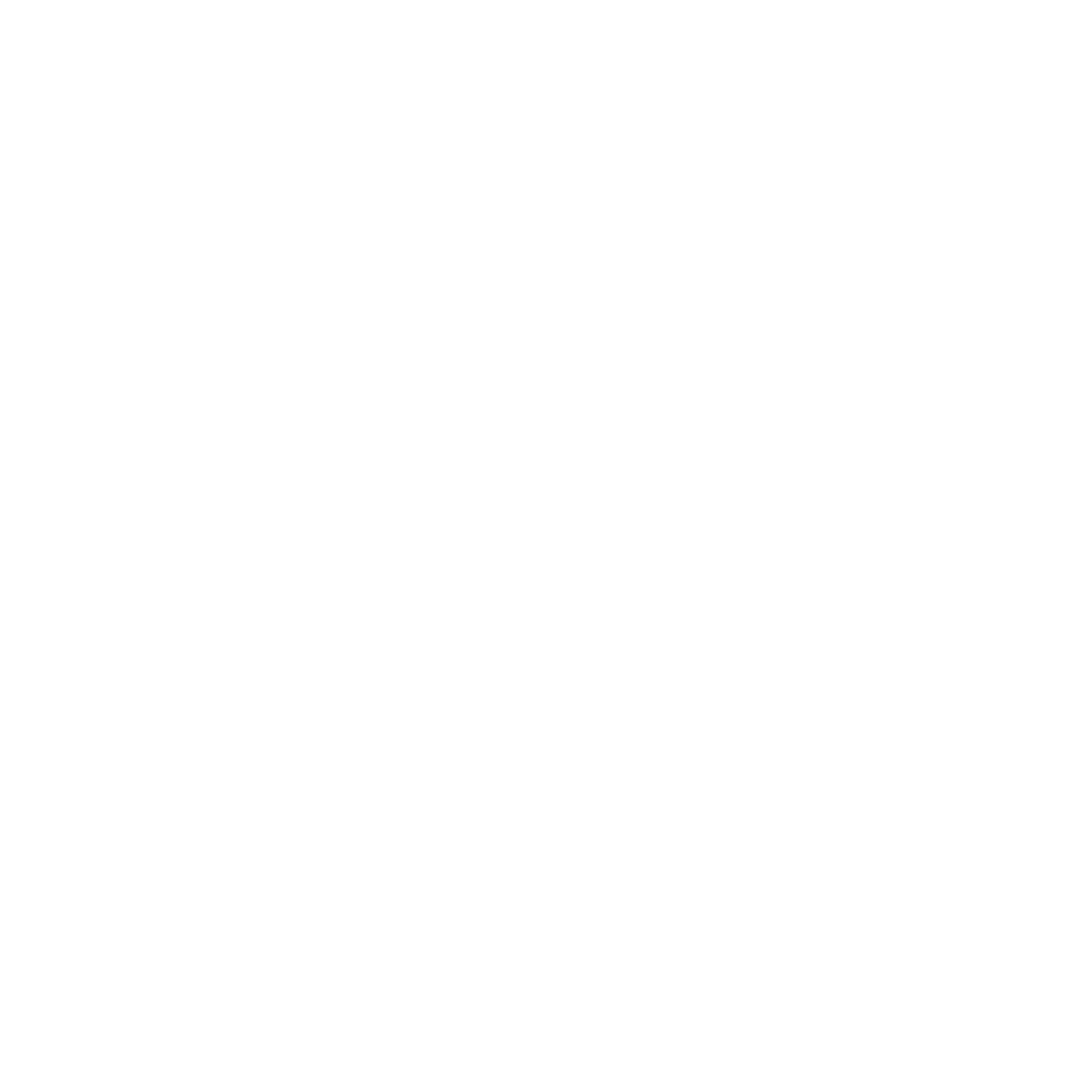 A minimalist white outline of a hand on a black background.