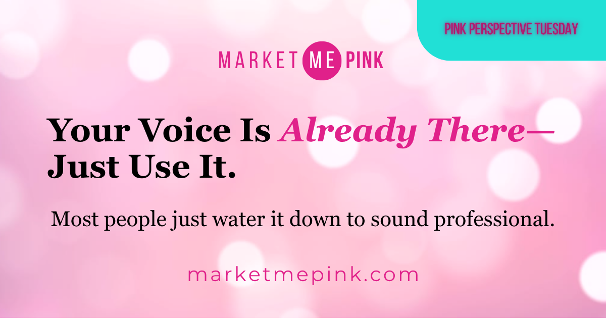 YOUR VOICE IS ALREADY THERE