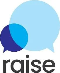 Speech bubbles with the word 'raise' below