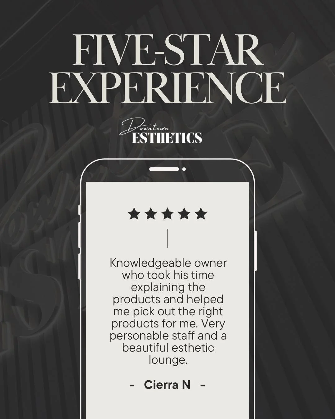 Your reviews help us grow, glow, and keep raising the bar. Thank you for being part of our beginning🩶