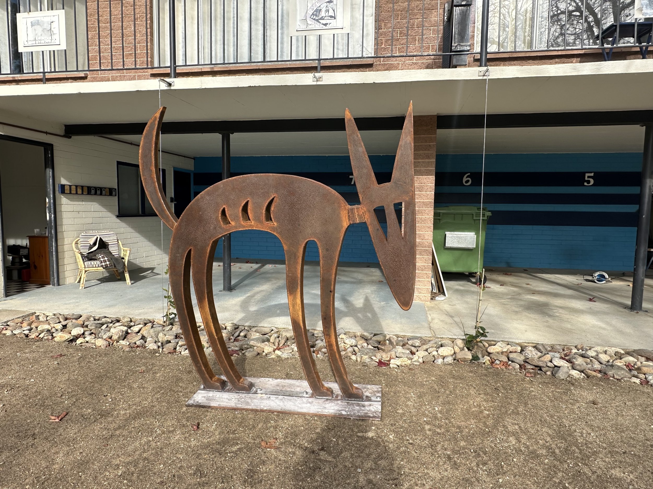 Phillip HOWe -Wild Dog (Dingo)
Sculpture, hand-forged metal
Approx. 2.4 m long
$16,000