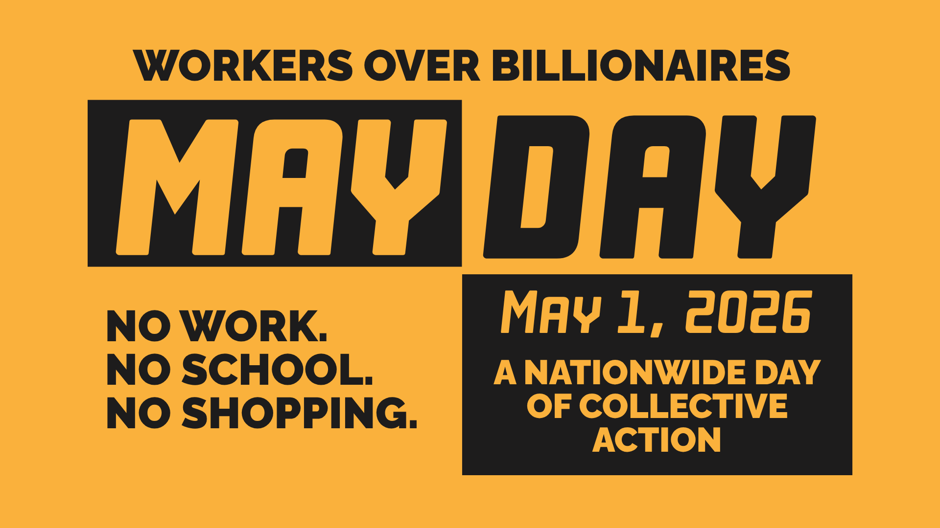 Local May Day Rally & March