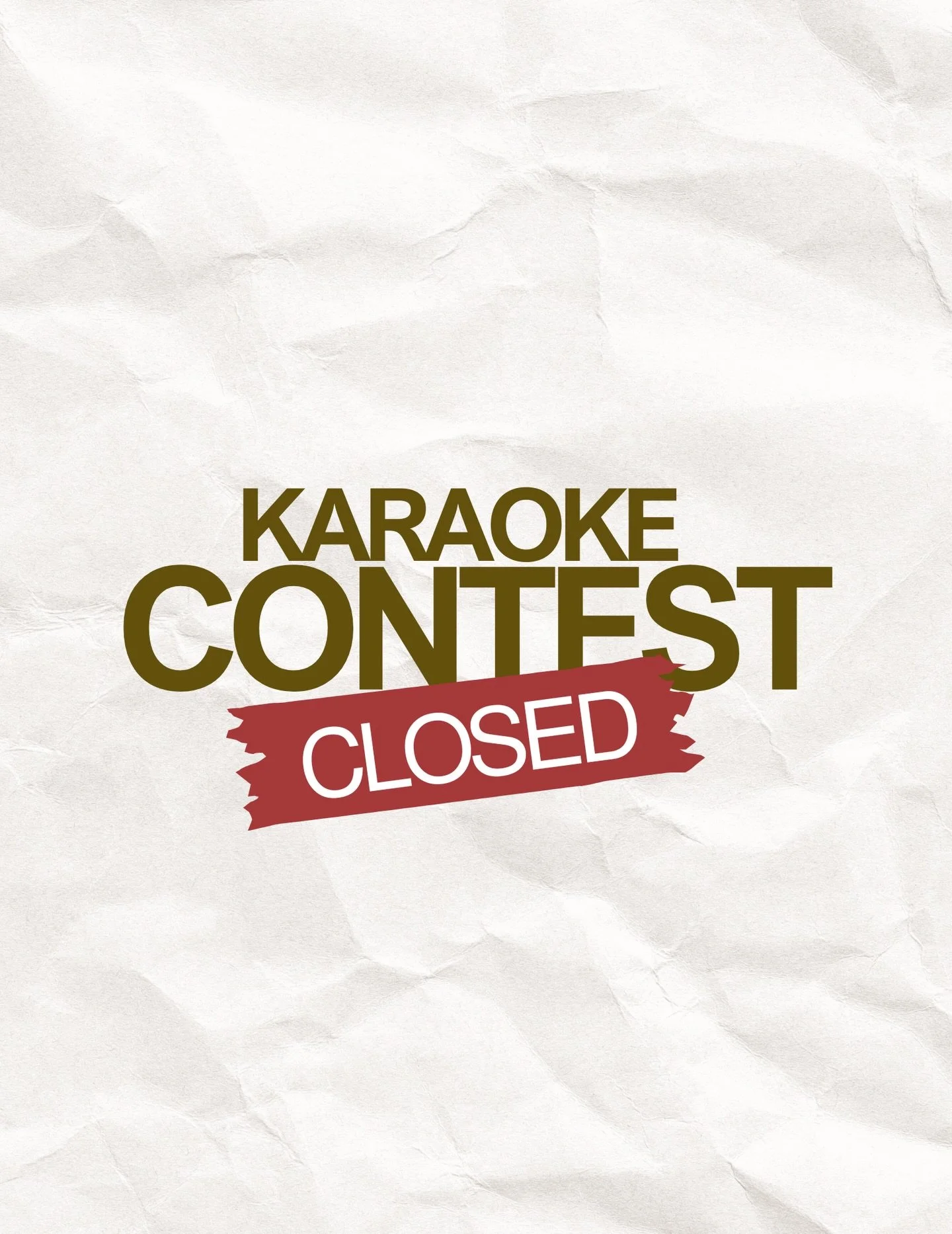 KARAOKE CONTEST IS NOW CLOSED! 🎤

Thank you to everyone who signed up and make sure to support our contestants!

We appreciate all the love &mdash; see you tomorrow!