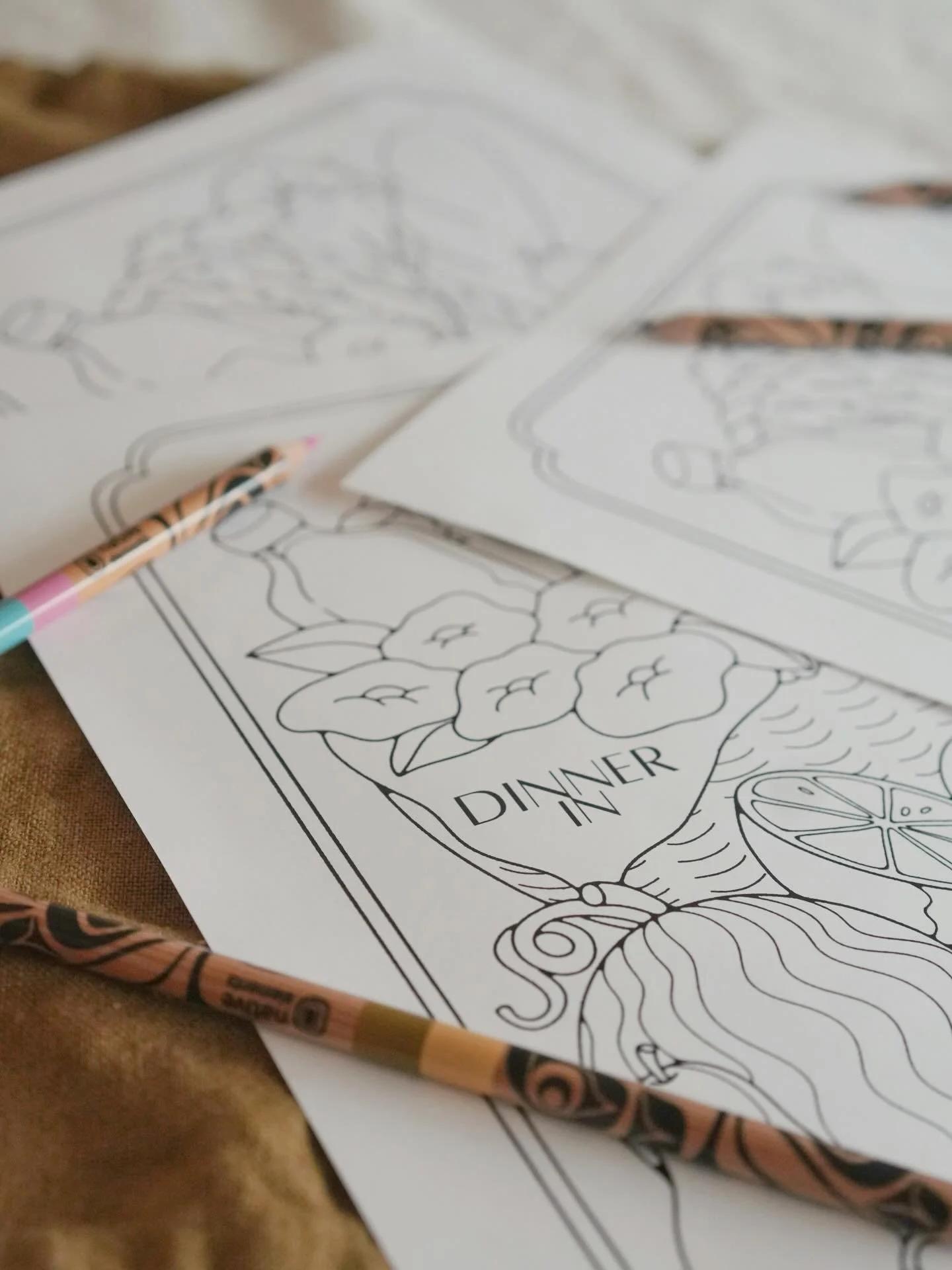 We think about the whole experience.

From the food, to the table, to the moments around it.

For our Dinner In families, we include thoughtful details like this beautiful colouring sheet designed by @artsami.w &mdash; a quiet moment for kids as dinn