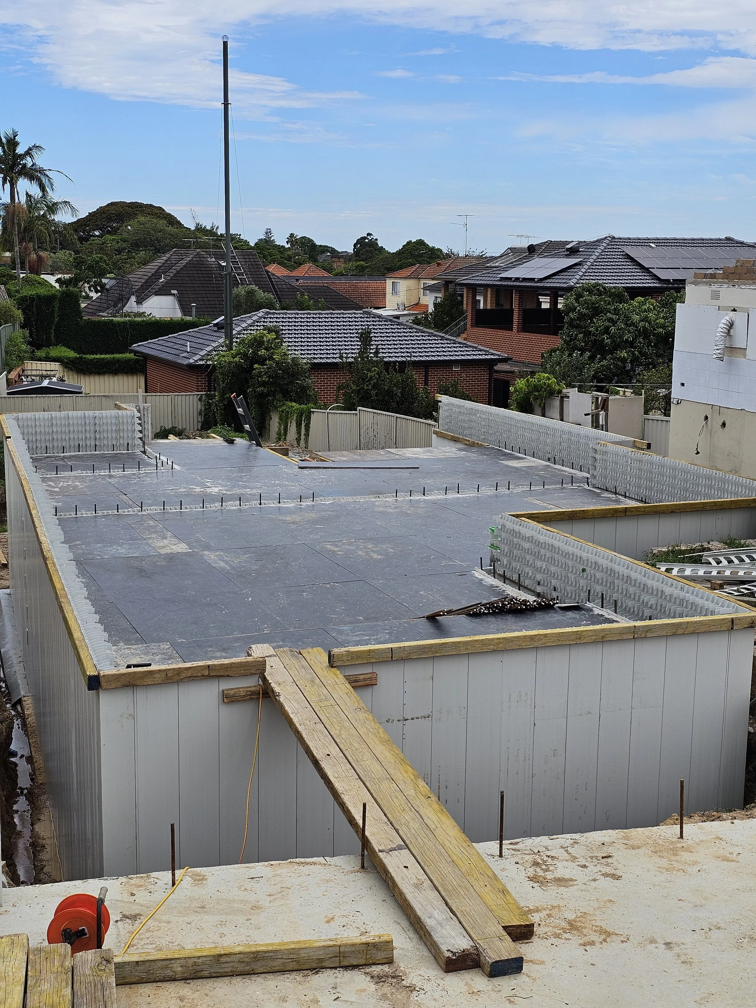 Deck ready for steel — Rockdale