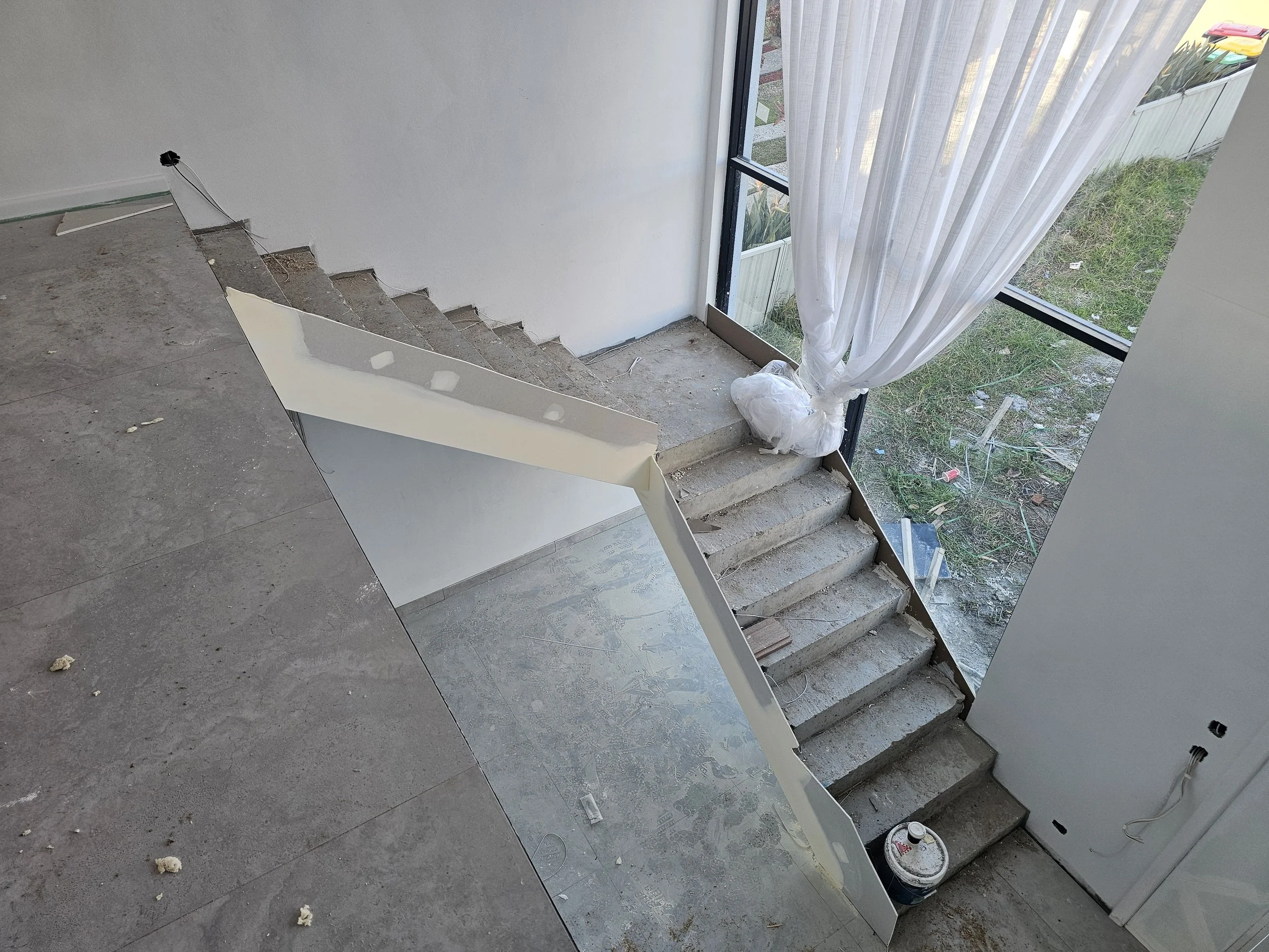 Another set of floating stairs