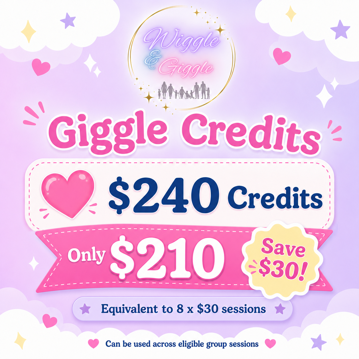 $240 Giggle Credit Pack