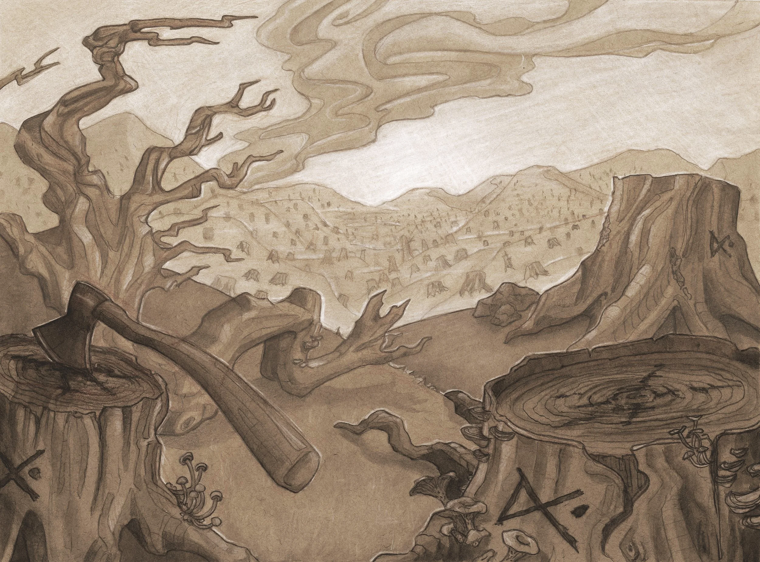 background design for Deep Roots