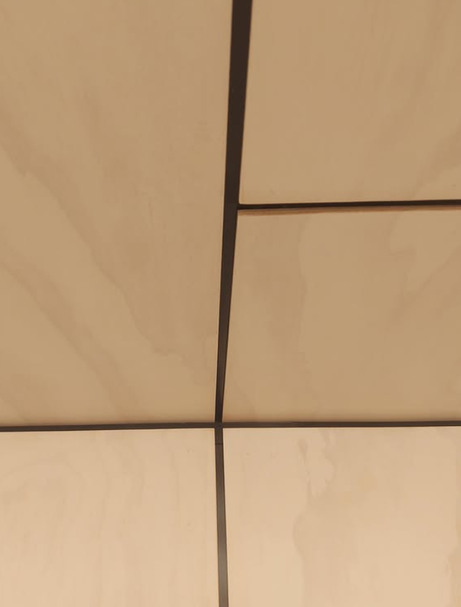 Plywood installation negative detail