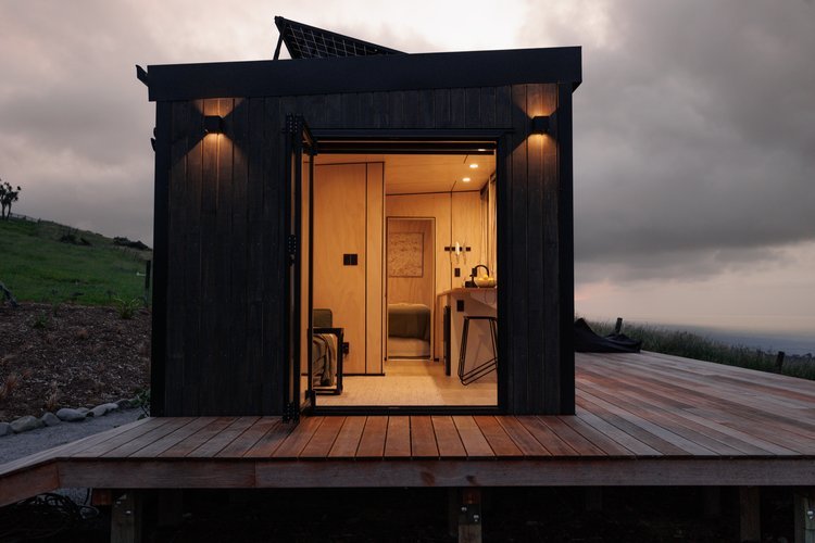 Plywood interior paneling for house