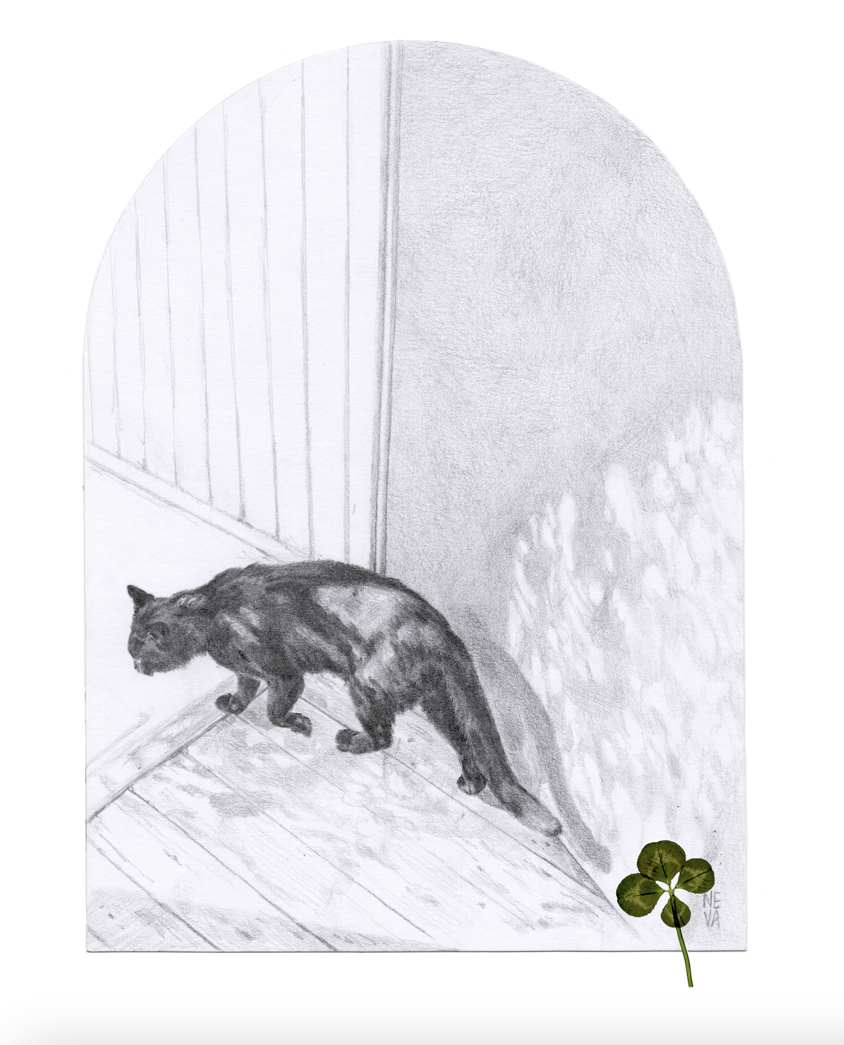 A Door Left Open Original Drawing