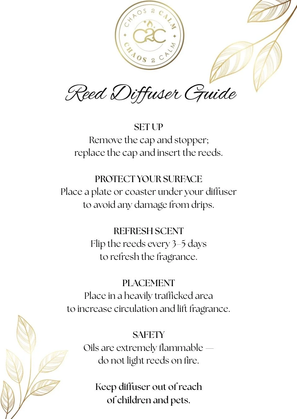 Reed Diffuser Refills