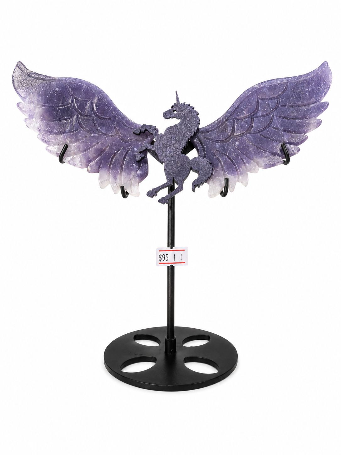Lepidolite Unicorn Wings