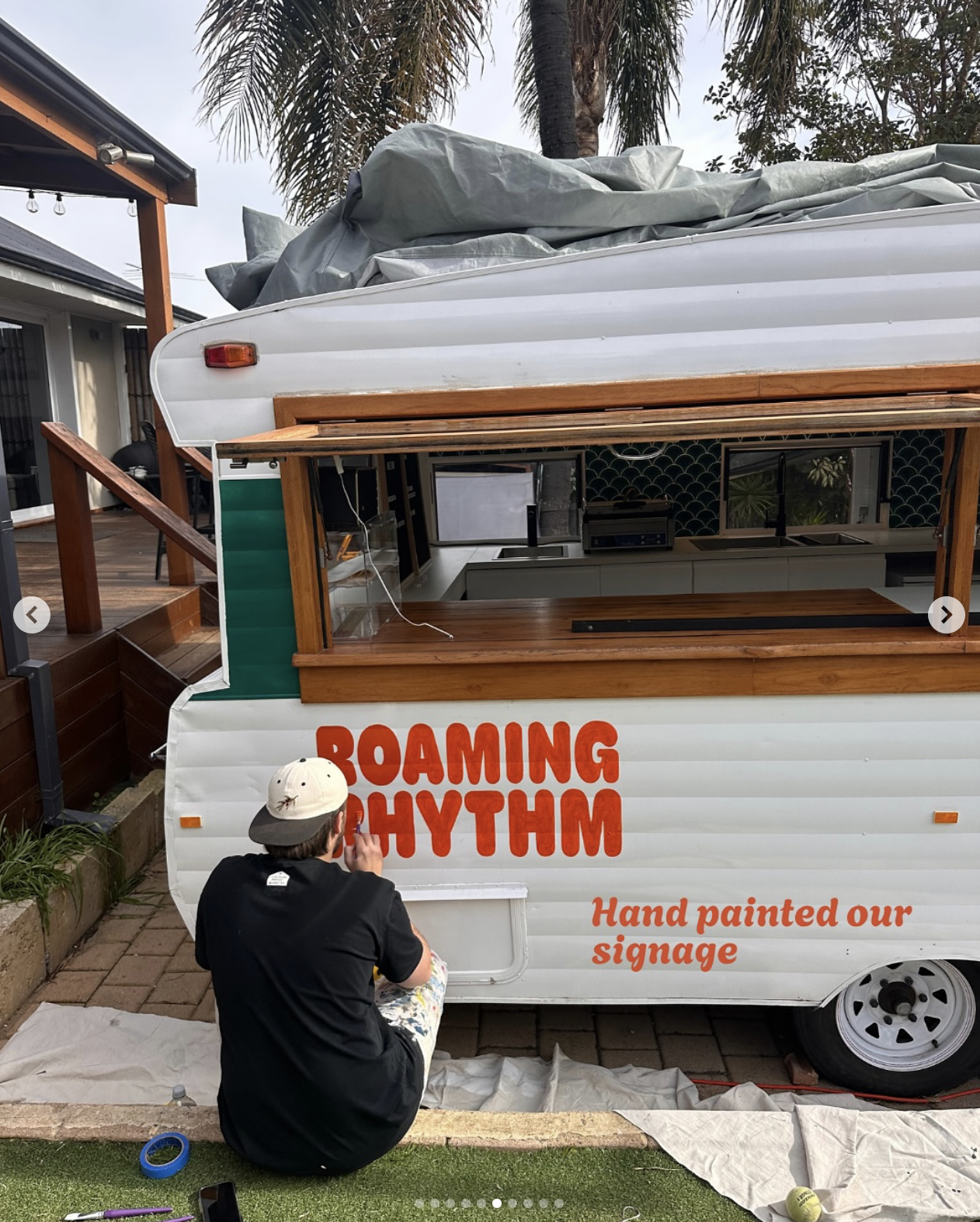 coffee cart branding