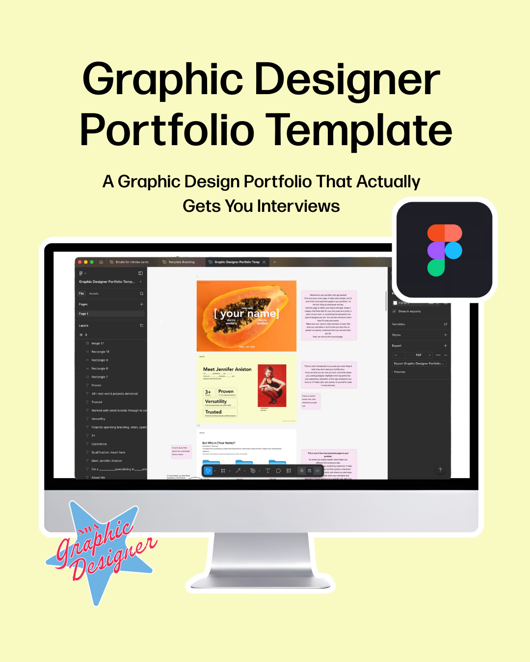 Graphic Designer Portfolio Template (Figma)