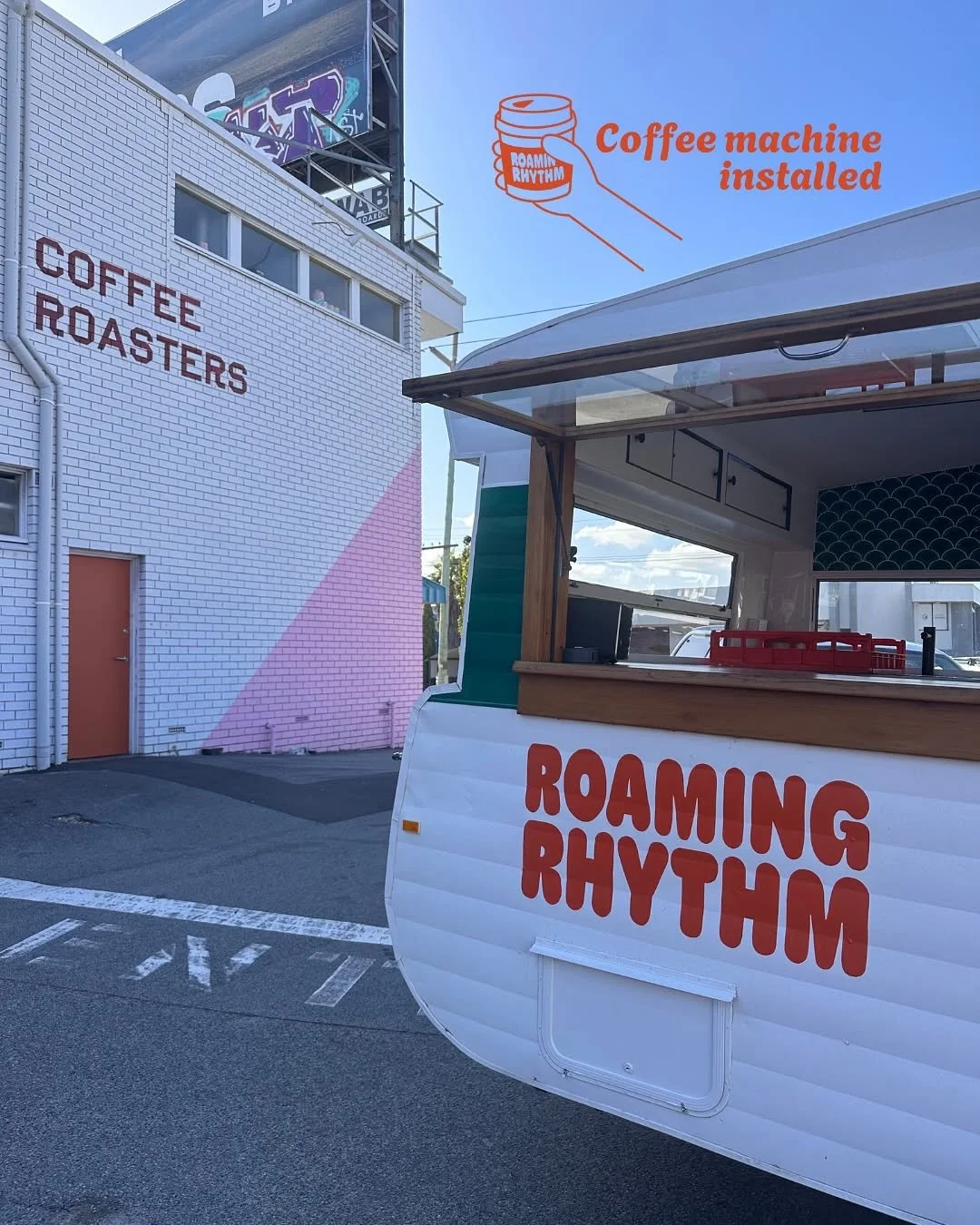 coffee cart branding