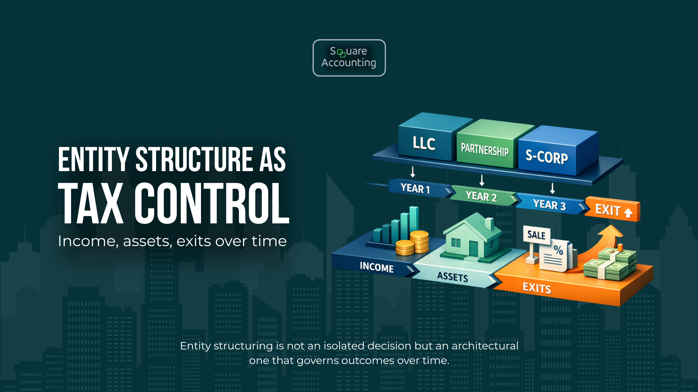 Structuring LLCs, Partnerships, and S-Corps for Long-Term Tax Control