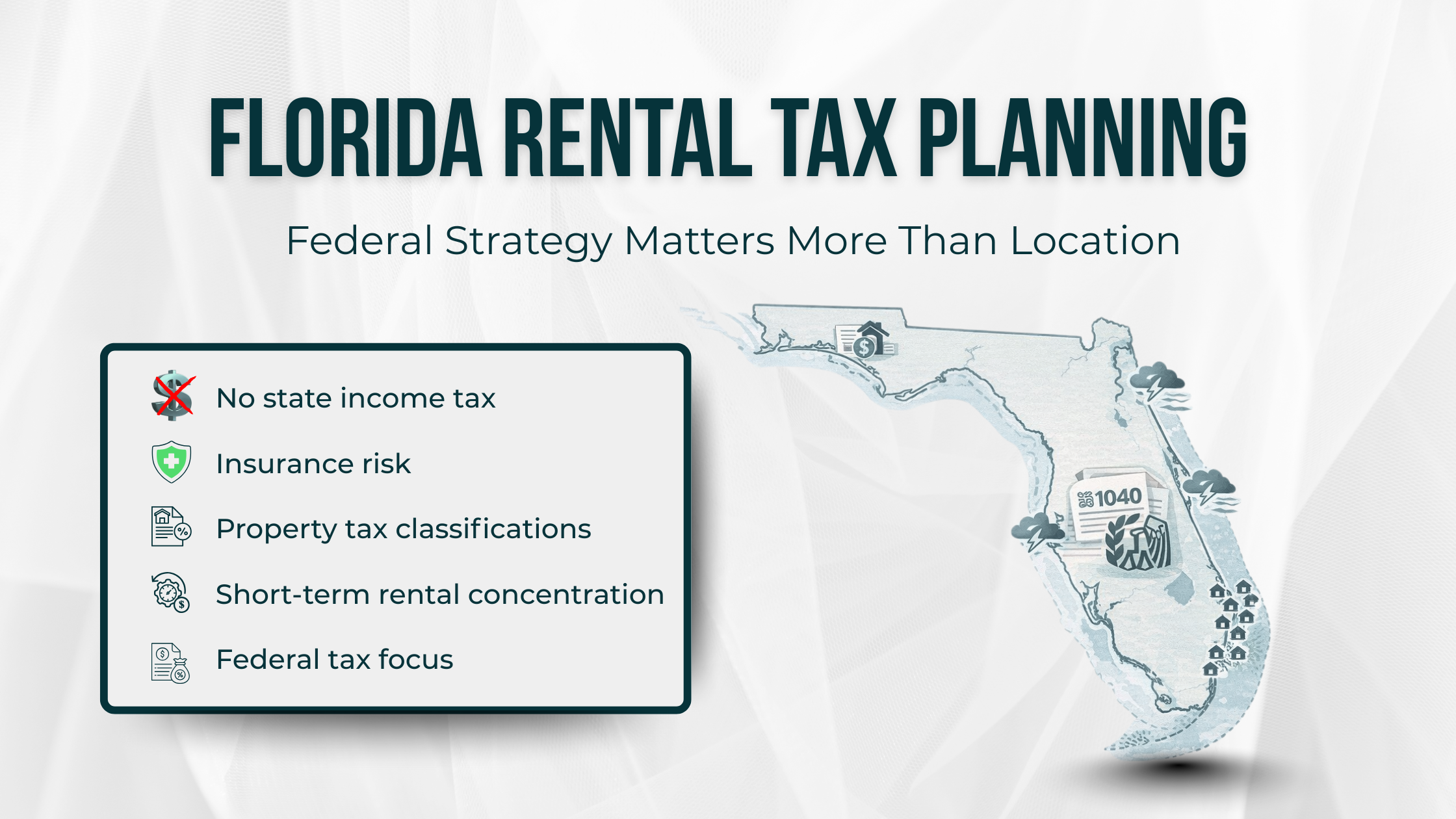 Florida rental property tax planning considerations with no state income tax