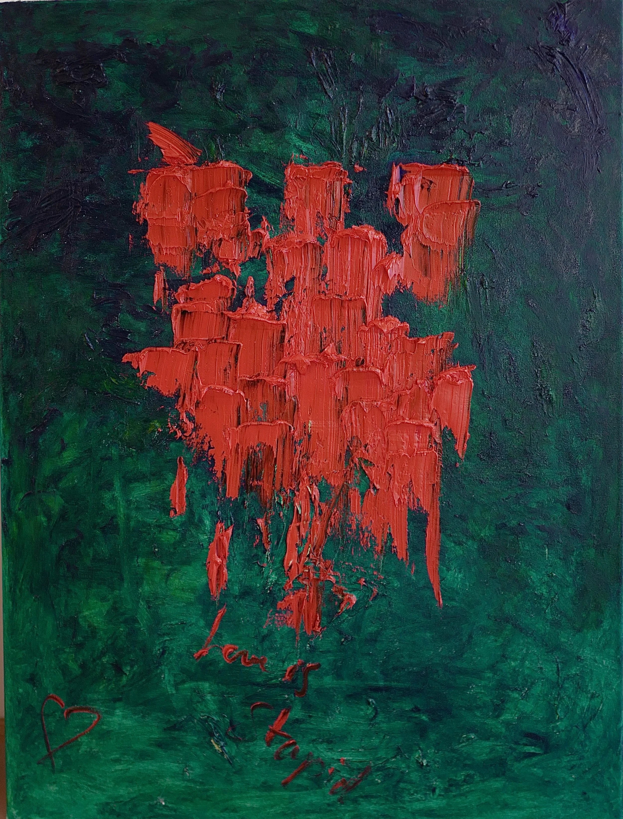 02-26 love is stupid, huile sur toile, 80*60cm, 2026
