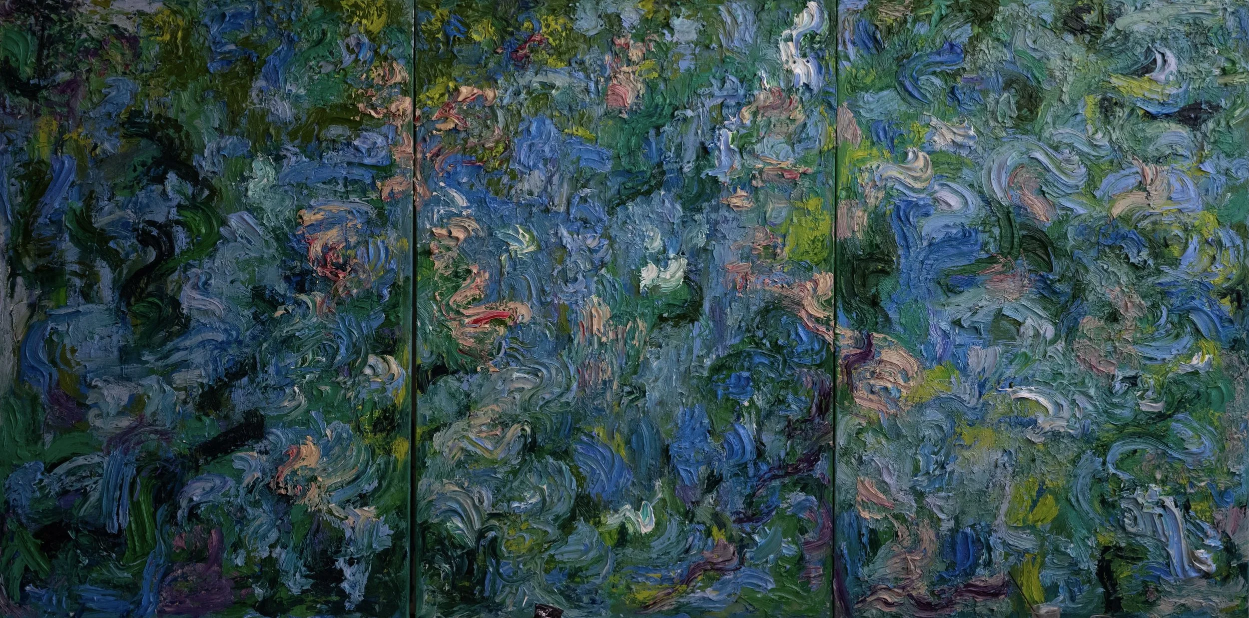 Untitled, triptyque, huile sur toile 160*240 cm / indisponible