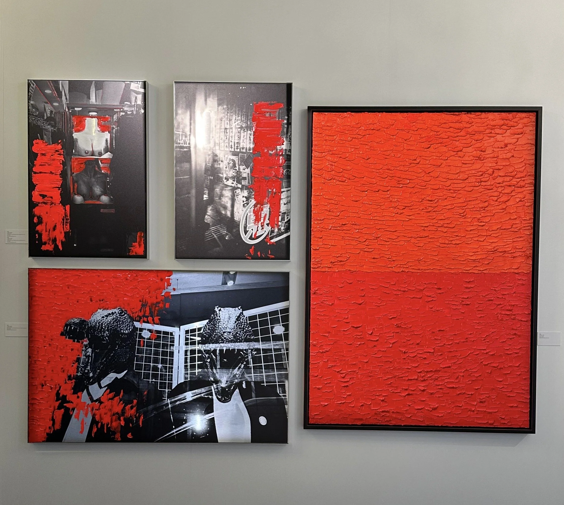 Découvrez quatre œuvres d'art exposées à Saint Moritz avec une collaboration avec un photographe genevois.