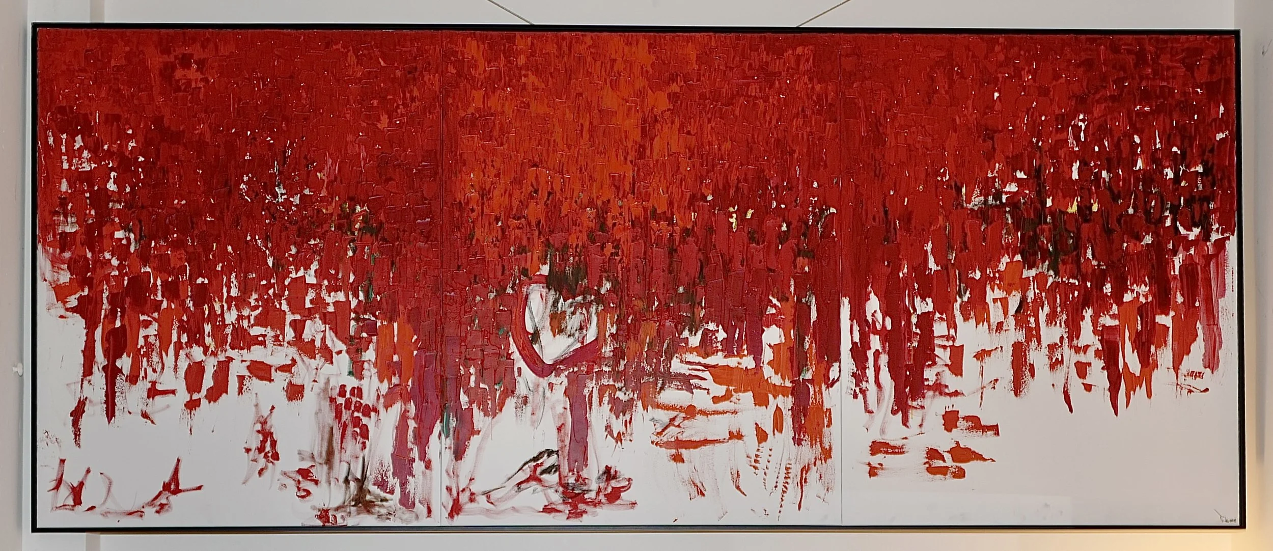 tryptiche, huile sur toile, 100*80cm, 2024, indisponible