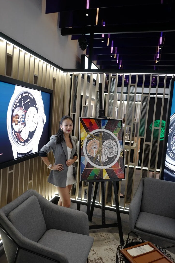 Equilibre, collaboration avec FP Journe, Pendant Dubai Watch Week 2025