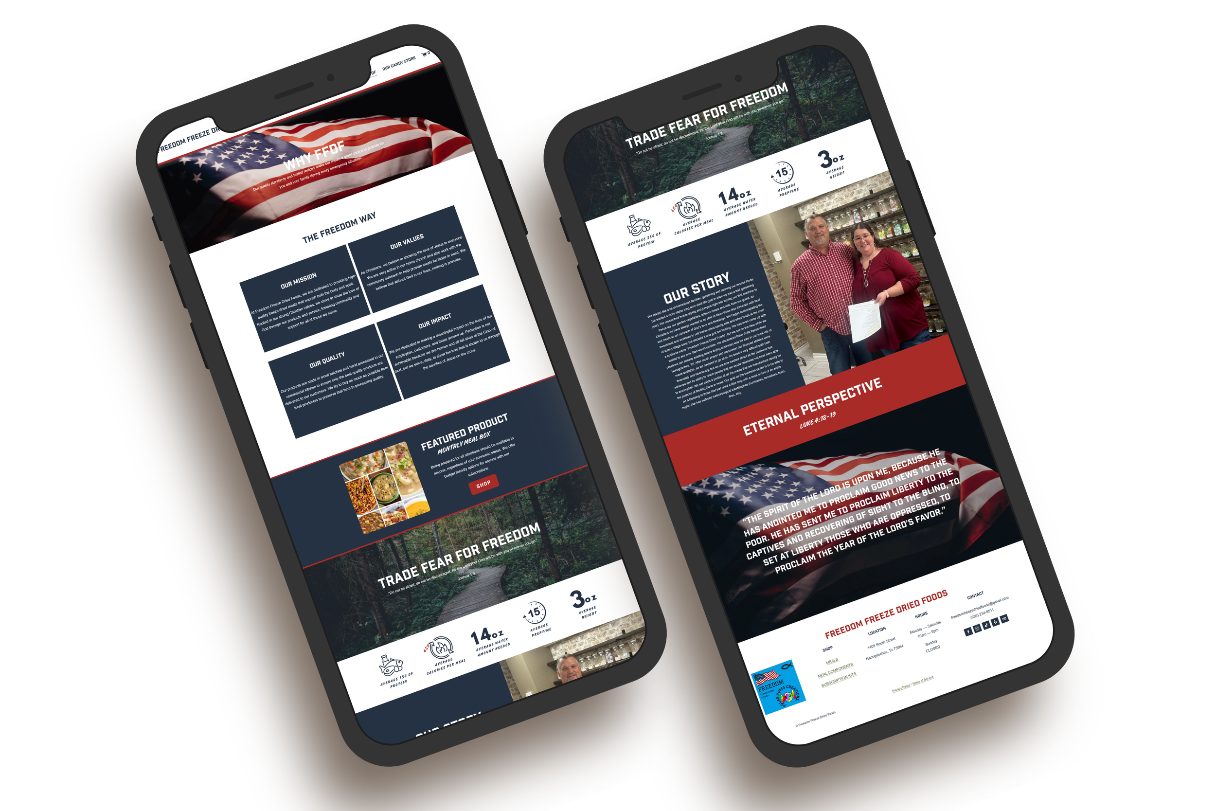 Mobile optimized Squarespace website for a Christian entrepreneur created by Poppy & Flare